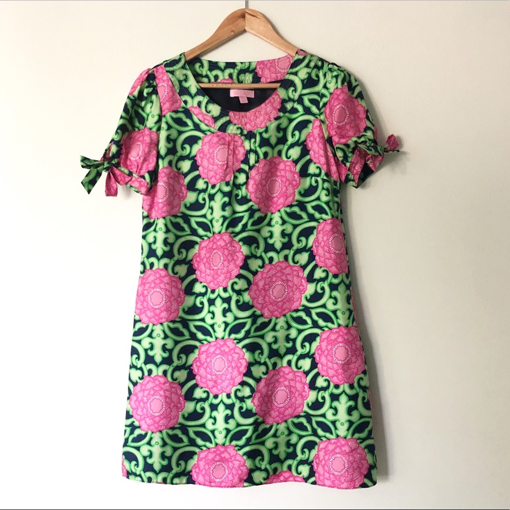 Lilly Pulitzer silk floral mini dress 2